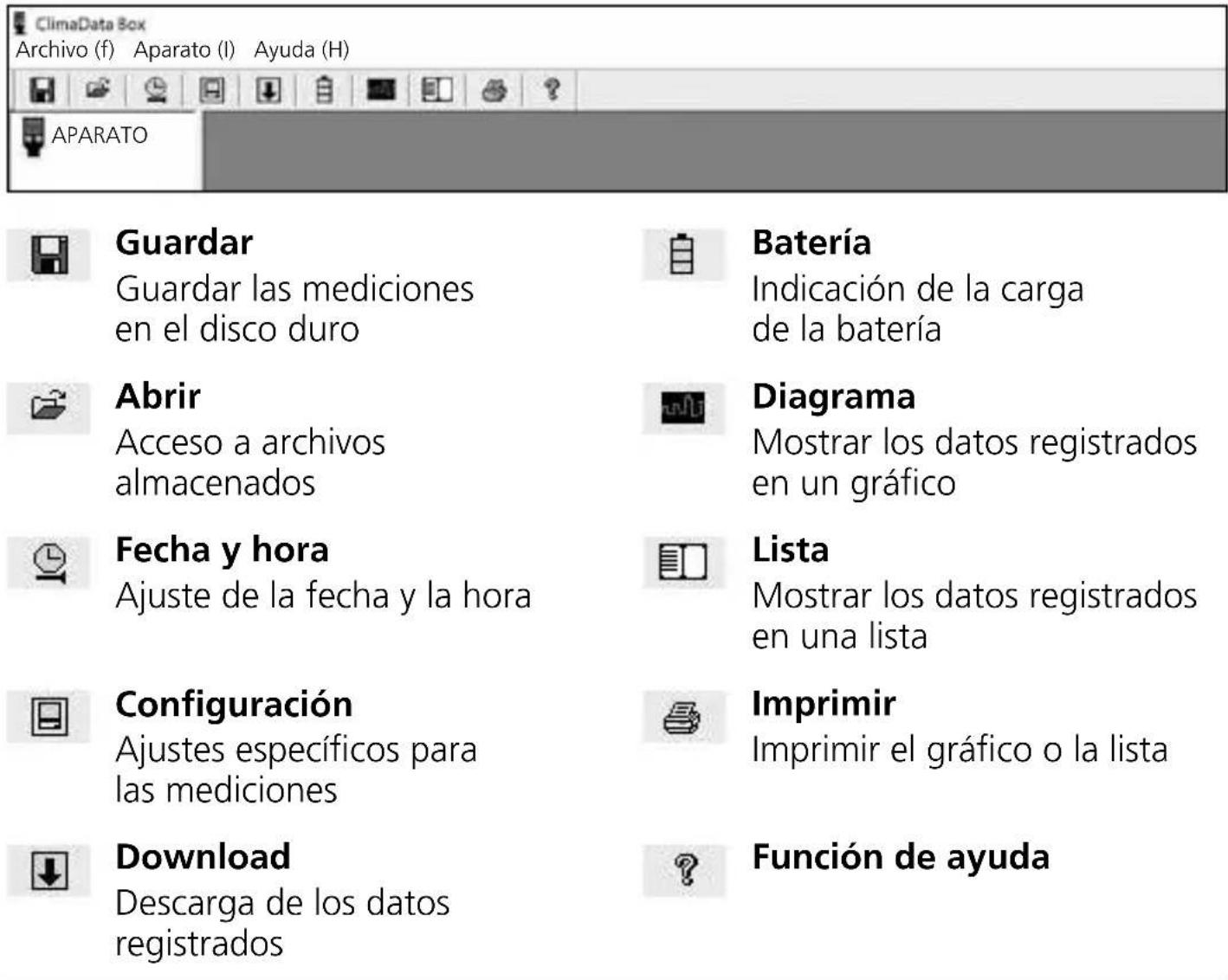Laserliner ClimaData Box - Interfaz de usuario - 1