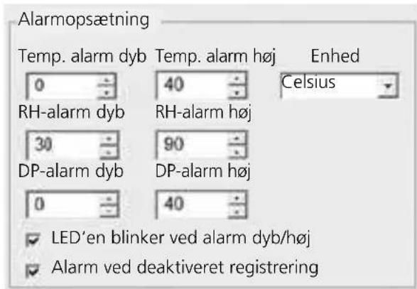 Laserliner ClimaData Box - Indstillinger af alarmfunktionen - 1
