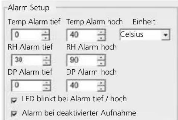 Laserliner ClimaData Box - Einstellungen Alarmfunktion - 1