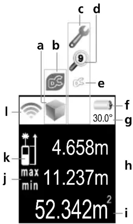 Laserliner DistanceMaster Compact Pro - Mise en place des piles (voir illustration a) - 1