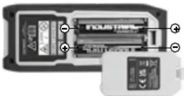 Laserliner LaserRangeMaster Gi7 Pro - Patareide paigaldamine ja eemaldamine - 1