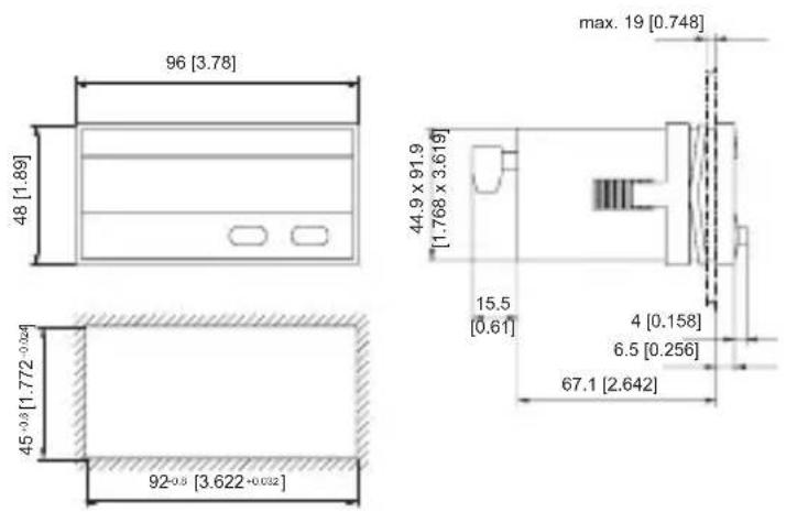 Kübler Codix 541 - Abmessungen: - 1