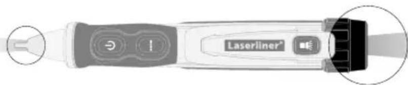Laserliner ActiveFinder XP - Abertura para saída LED - 1