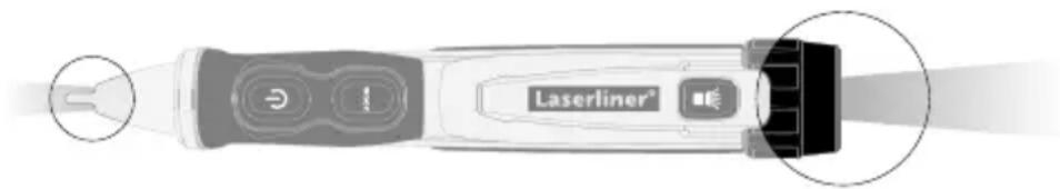 Laserliner ActiveFinder XP - Utgångsöppning LED - 1