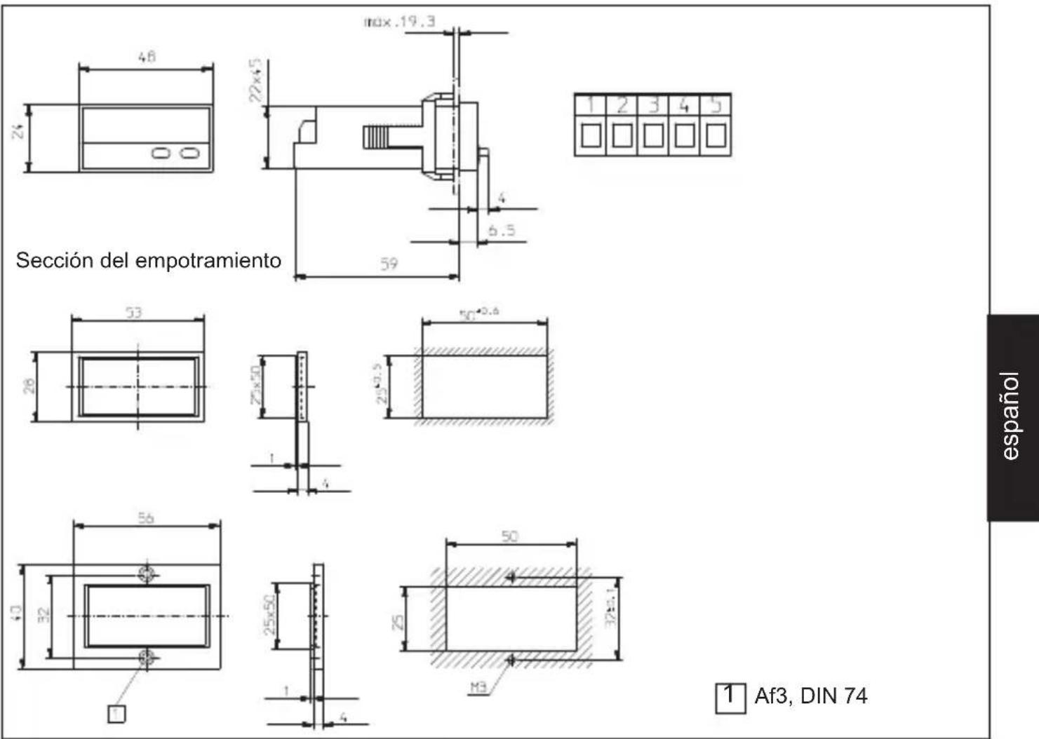 Kübler Codix 522 - Dimensiones - 1