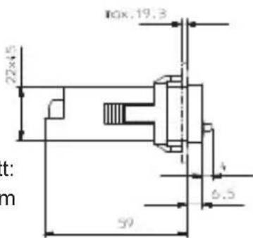 Kübler Codix 522 - Abmessungen: - 2