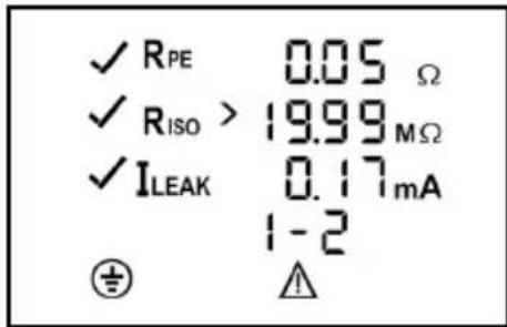 BENNING ST 725 - L'appareil benning ST 725 en mode d'alimentation par secteur : - 1