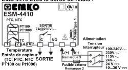 Emko ESM9910 - Câblage électrique - 1