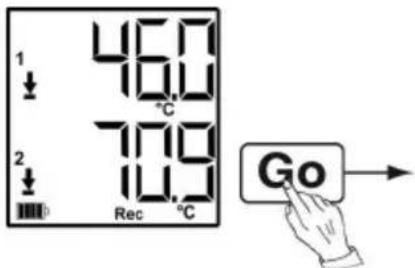 Testo 175 - Mode wait : le critère de départ est programmé mais pas encore satisfait - 7