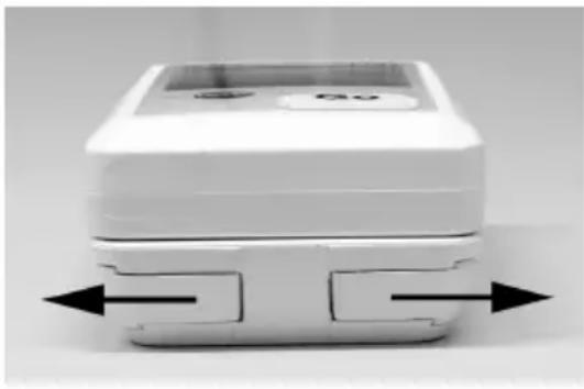 Testo 174T - Releasing/securing data logger - 2