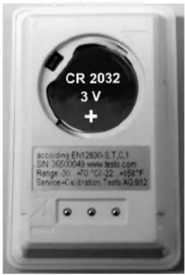 Testo 174T - Changing the batteries - 3