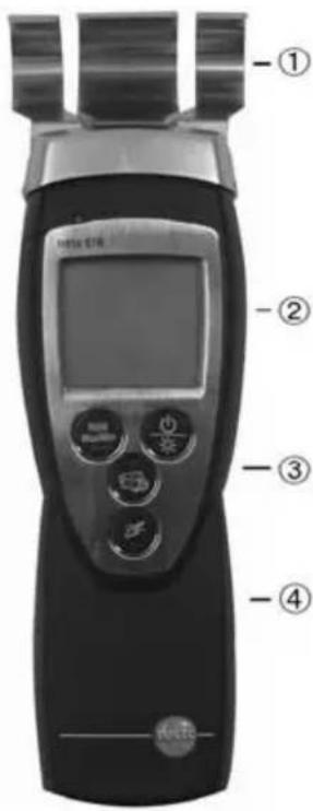 Testo 616 - Display and control elements - 1