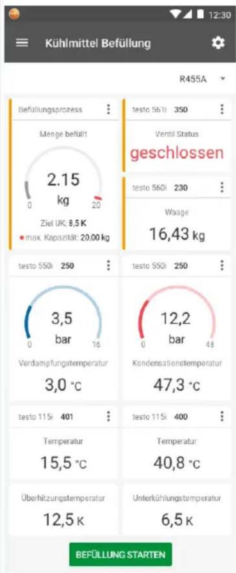 Testo 560i - Charge automatique en fonction du sous-refroidissement - 9
