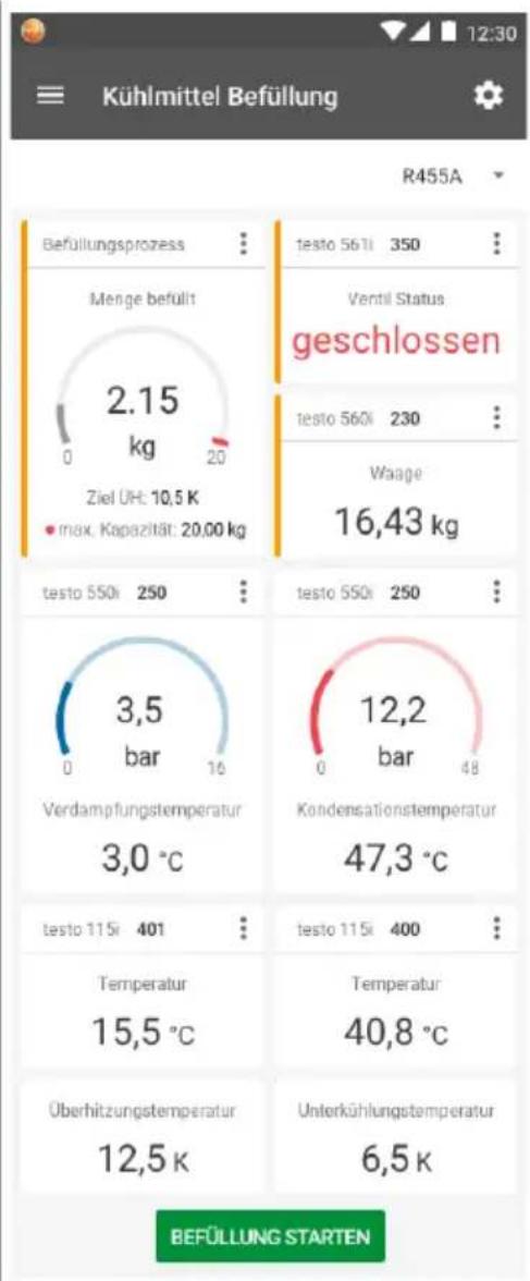 Testo 560i - Charge automatique en fonction de la surchauffe - 9