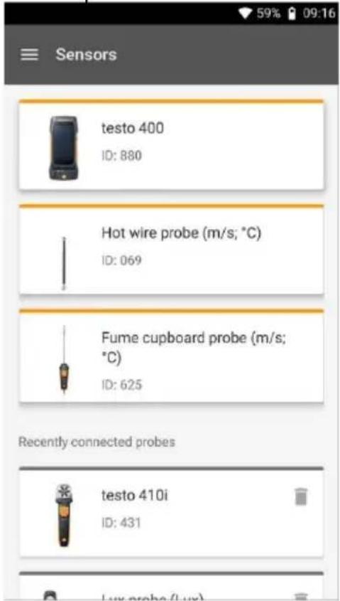 Testo 560i - Capteurs - 1