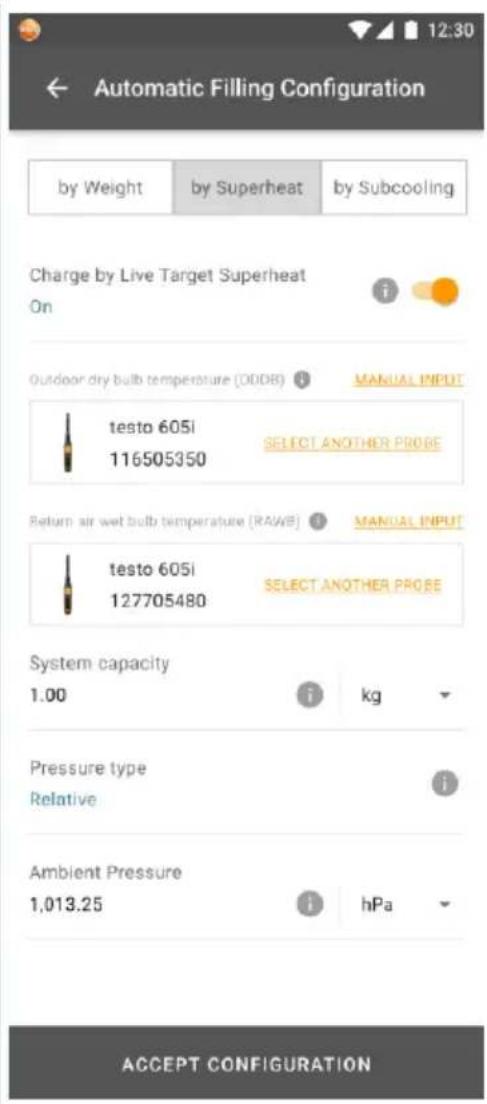Testo 560i - Charge automatique en fonction de la surchauffe cible - 2