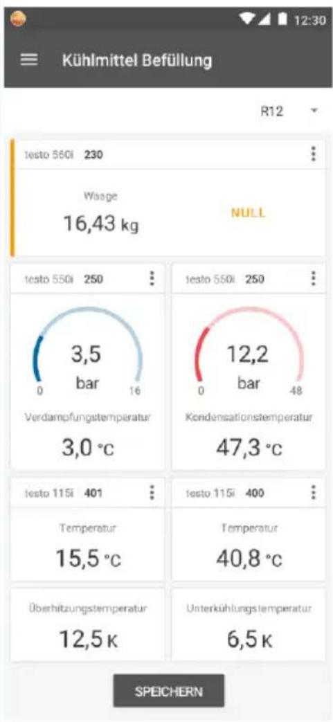 Testo 560i - Charge manuelle en fonction du poids - 6