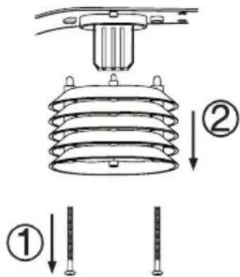 Eurochron EC4406124 - b) Reinigen van de buitenvoeler thermo-hygro-sensormodule - 1