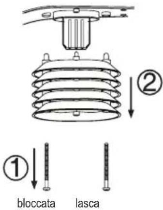 Eurochron EC4406126 - b) Pulire il modulo sensore termico-igroscopico del sensore esterno - 1