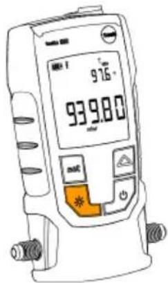 Testo 552 - Activation et désactivation de l'éclairage d'arrière-plan - 2