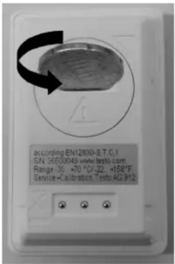 Testo 174H - Batterien wechseln - 2