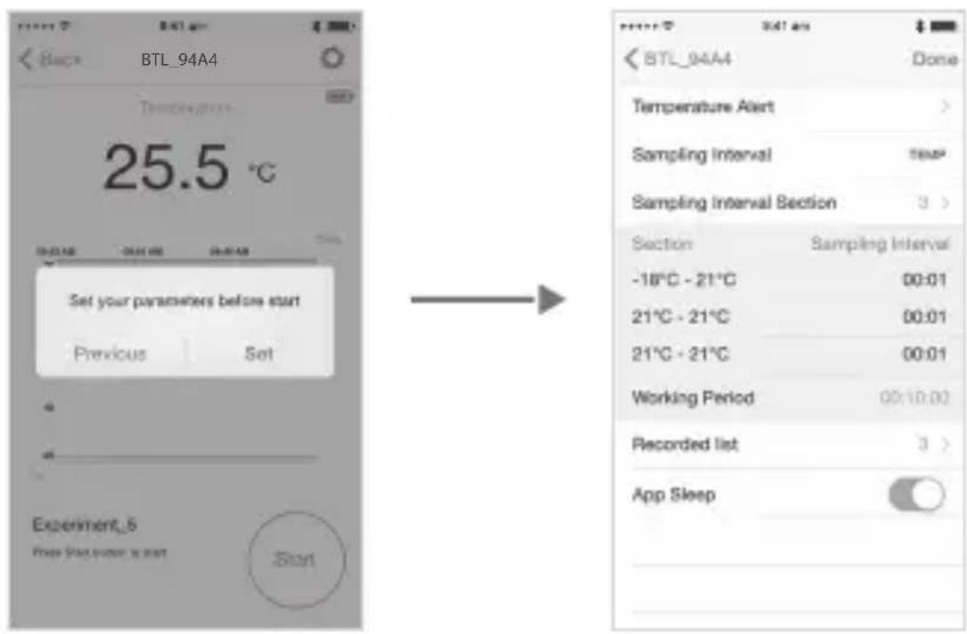 Eurochron A620 - a) Specifying Values for Measurements - 2