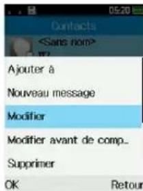 TCL 3189 - Modifier vos contacts - 1