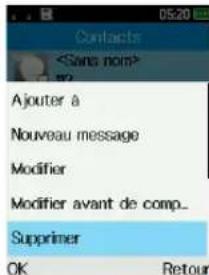 TCL 3189 - Supprimer un contact - 1