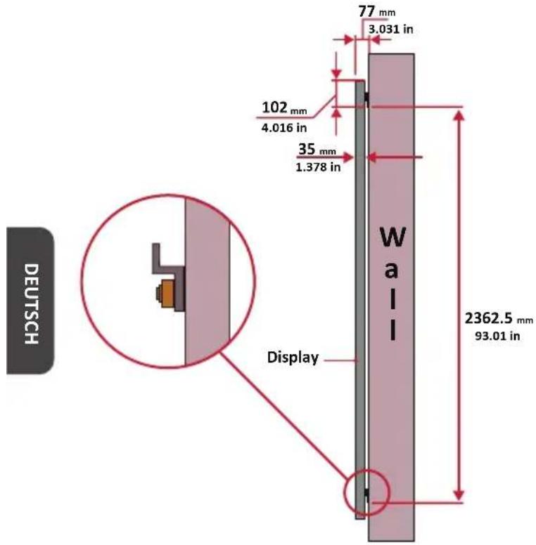 VIEWSONIC LDP216121 - Wandmontage - 3