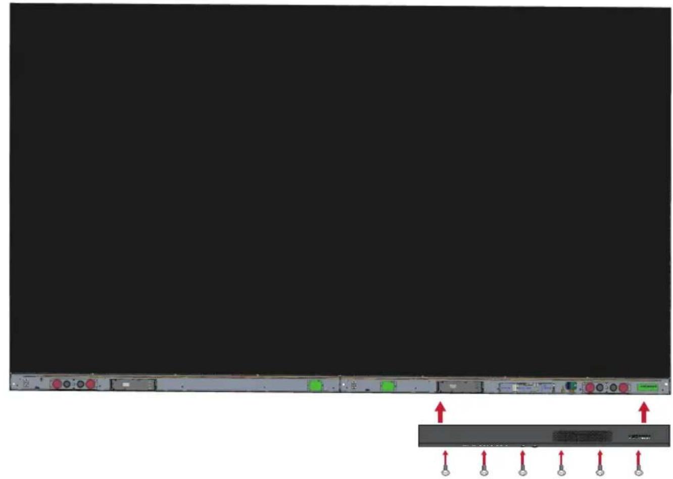 VIEWSONIC LDP216121 - Abdeckungen der Systemsteuerbox installieren - 4