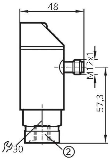IFM PB5224 - Maßzeichnung Scale drawing Dimensions - 2