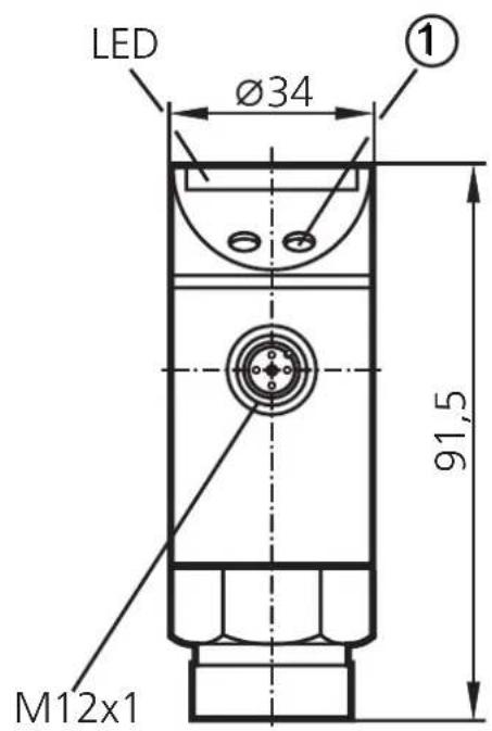 IFM PB5224 - Maßzeichnung Scale drawing Dimensions - 1