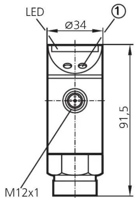 IFM PB5024 - Maßzeichnung Scale drawing Dimensions - 1