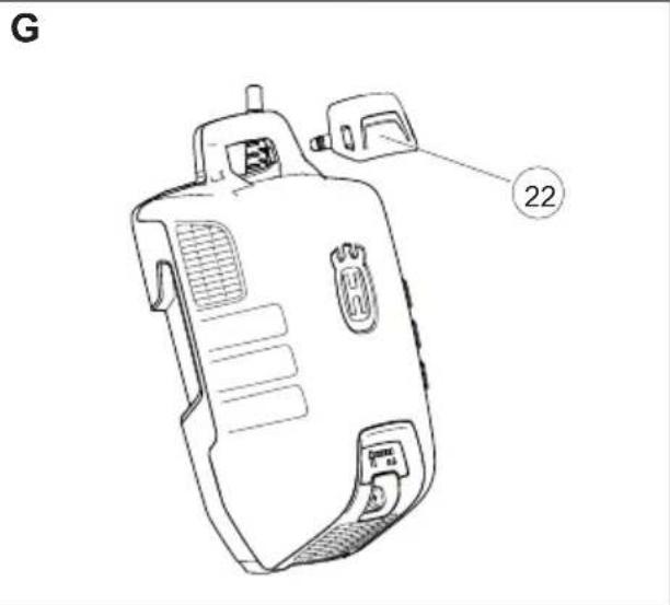 HUSQVARNA BLi520X - 各部名称 - 4