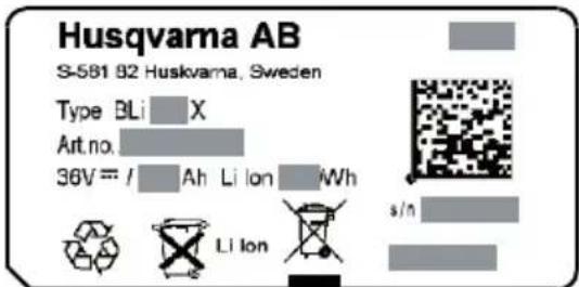 HUSQVARNA BLi520X - Key to symbols - 5