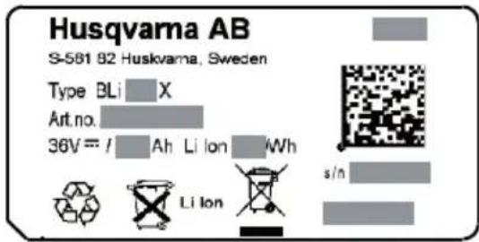HUSQVARNA BLi520X - A szimbólumok magyarázata - 5