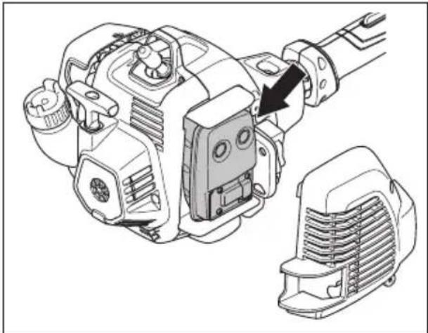 HUSQVARNA 130L - To do a check of the muffler - 5