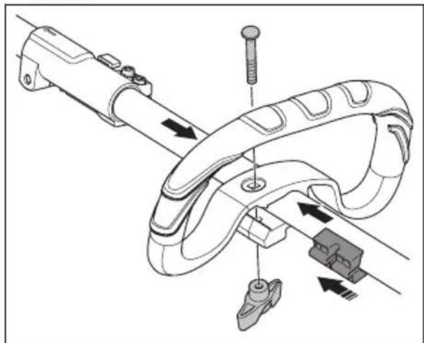 HUSQVARNA 130L - Montage du guidon en boucle (130L) - 1
