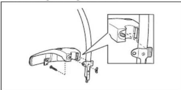 HUSQVARNA 130L - To attach the cutting attachment guard and trimmer head (curved shaft) - 1