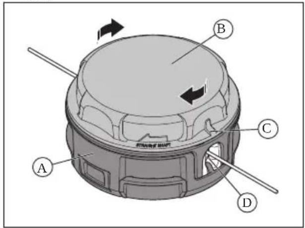 HUSQVARNA 130L - Para sustituir el hilo de la recortadora (130L) - 1
