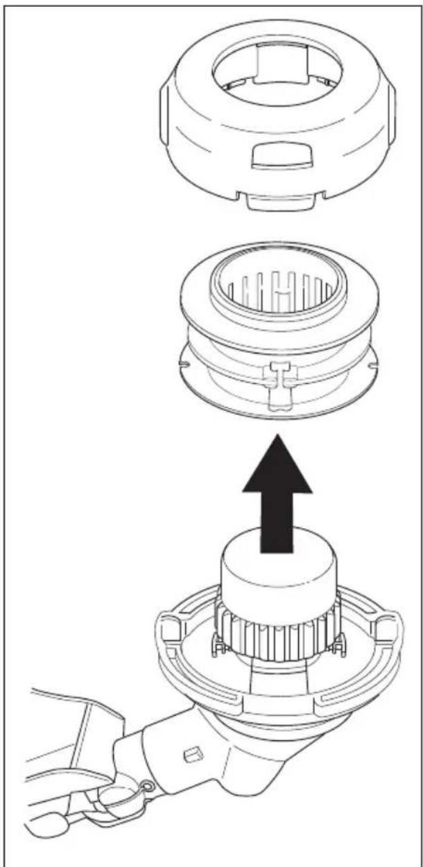 HUSQVARNA 130L - To extend the trimmer line - 3