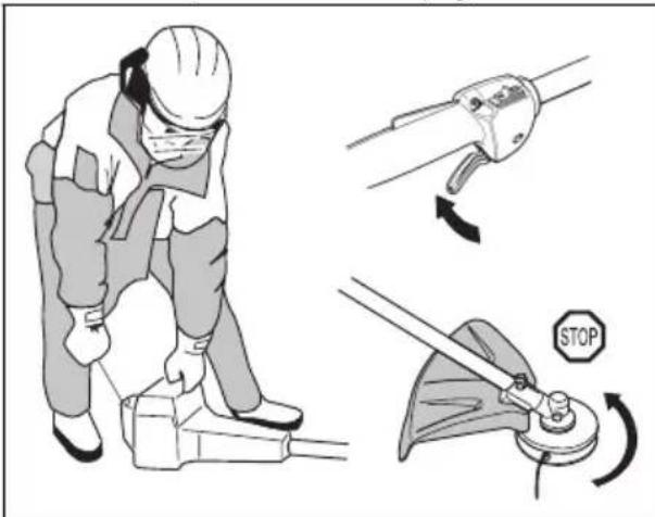 HUSQVARNA 130L - Dispositifs de sécurité sur l'outil - 8