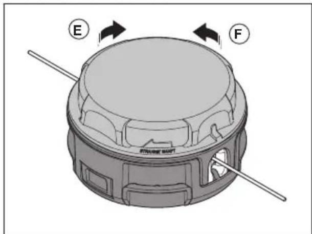 HUSQVARNA 130C - To replace the trimmer line (130L) - 4