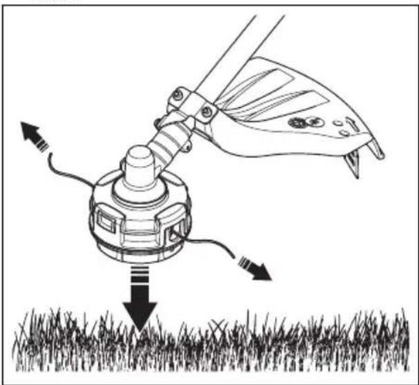 HUSQVARNA 130C - To extend the trimmer line - 1