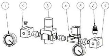 Carel MCmultizone - Pièces de rechange de la ligne d'air/eau (voir paragraphe 1.4) - 5