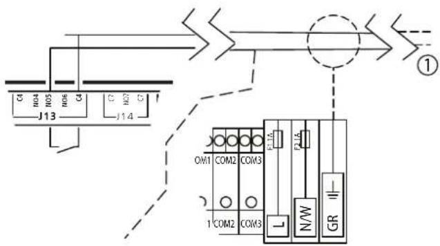 Carel MCmultizone - Commande pour appareils externes (J13) - 1