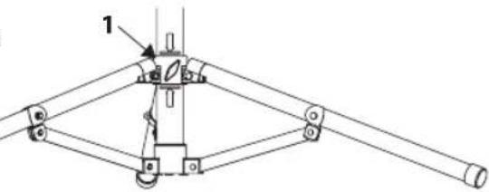 BRENNENSTUHL JARO 7000 M - ASSEMBLY OF THE LED FLOODLIGHT ON THE TRIPOD - 2