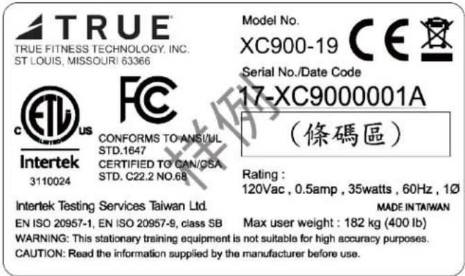 True XC900 - 第1章:安全说明 - 3