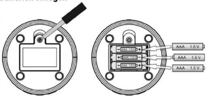 AURIOL IAN 405199 - Batterien einlegen - 1