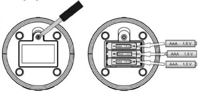 AURIOL IAN 405199 - Batterijen plaatsen - 1